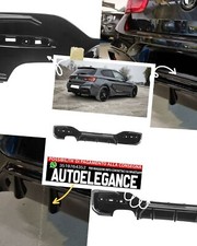 Diffusore posteriore doppio tubo adatto per BMW Serie 1 F20 M-Sport LCI 2015