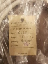 Neumann Microfonkabel  C55 D Gefell Kabeladapter Tuchel Großtuchel DDR 5m 