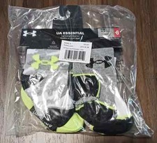 Size 6-12 Months 6 Pairs of Socks Under Armour Gray Camo Lightweight Quarter New