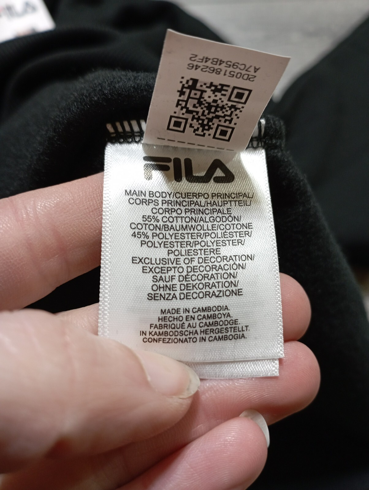 Fila Pullover Felpa con Cappuccio Adulto Donna Medium Nero Morbido