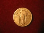 1927 P, Standing Liberty quarter dollar. U.S. Very Fine. Better grade coin.