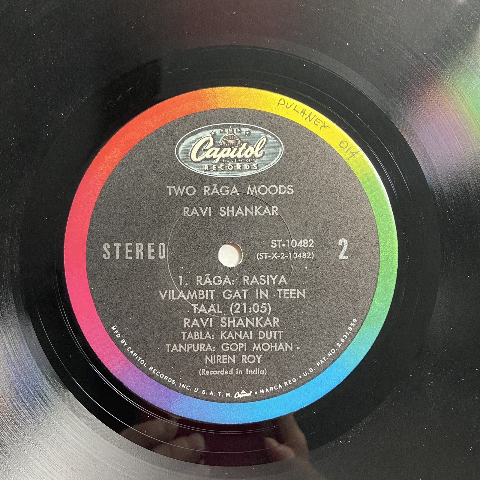 Ravi Shanker TWO Rāga MOODS Vinyl LP Stereophonic ATCO 1967 ST 10482