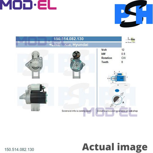 STARTER FOR HYUNDAI ATOS AMICA/ATOZ SANTRO/XING i10 GETZ/PRIME TB CLICK