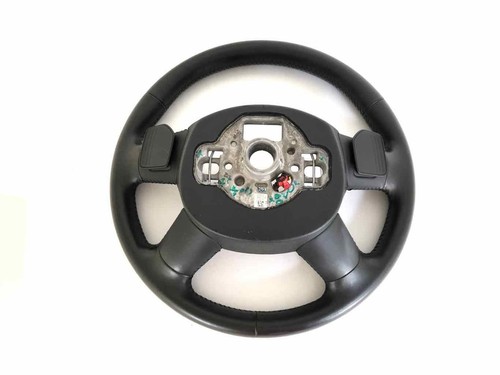 2011-2014 Audi A8 S8 Steering Wheel 4 Spoke Black Leather Heated *slight wear - Picture 6 of 6