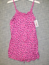 New Cat  Jack Girls Pink Bubble Color Dot Romper Size XL