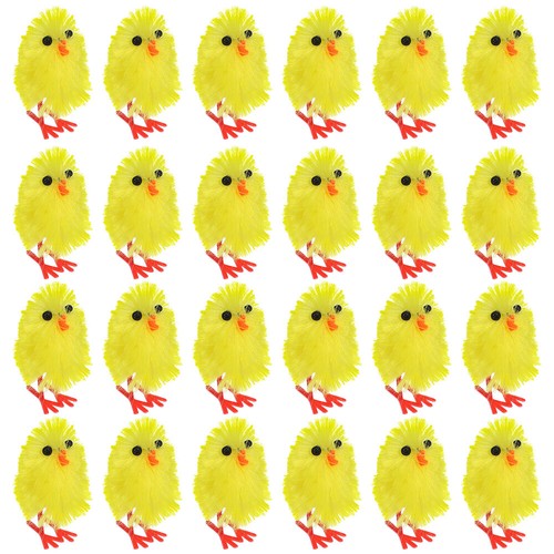 Meleager 8 Pcs Poussin Lapins Paques Remonter, Poussin Sauteur, Peluche Poussin Mecanique, Peluche Paques, Decoration Paques, Cadeau Paques Enfant