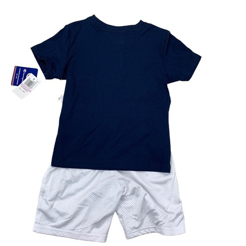 CHAMPION Little Boys Classic Script Short Sleeve Tee and "C" Mesh Short Set 5 - 第 2/11 張圖片