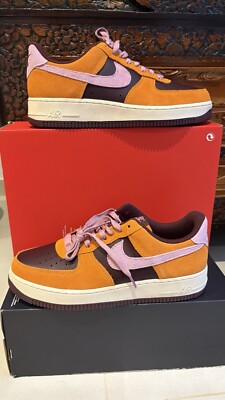 Nike Air Force 1 Low '07  Orange  Rose Unisex Sneaker Freizeit Gr 43 27.5 Cm Neu