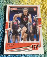 2020 Donruss Football Base Set Rookie Card #293 Logan Wilson RC Bengals