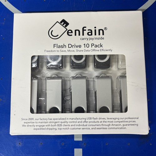 Flash Drive 10 Pack 4GB / 32GB With Re-Format Memory Stick USB 2.0 (MISSING 1)