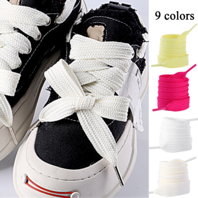 Thick Fat Fashion Sneakers Rope Laces Replace Extra Wide Flat Strings Shoelaces