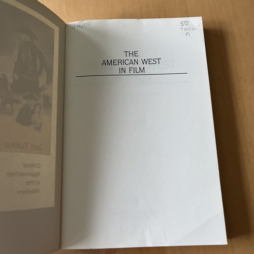 THE AMERICAN WEST IN FILM Jon Tuska 1988 **Excellent** Softcover - Picture 6 of 16