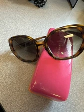 Kate Spade Dafina/S Brown Gradient Butterfly Oversized Sunglasses 57-18 135 Case