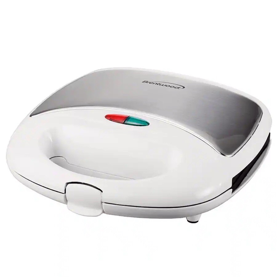 Dual White Nonstick 750 Watt Stainless Steel