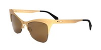 Italia Independent I-I 0504 Metal 120 Gold Satin 51/19/140 Damen Sonnenbrillen