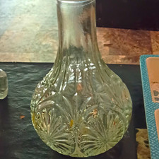 Clear Glass Decorative Pattern Decanter, Decorative Clear Glass Decanter Type