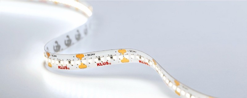KLUS 24V LED Light Strip 100 ft 1800-3000K 68 LED/ft 3.5W/ft UL