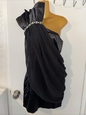 SALE 3 for $20 Black Rhinestone One-Sleeve Dress Women’s Size small