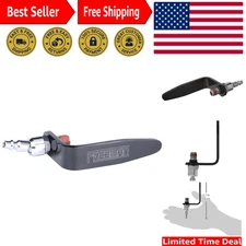 Lightweight 1" Aluminum Pneumatic Tool Hook with Adjustable 1/4" Swivel Fitting