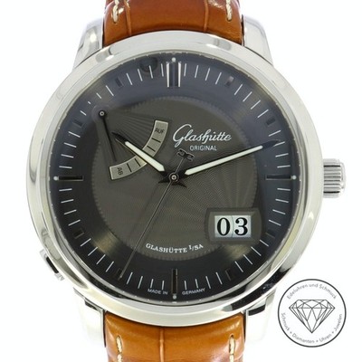 Glashütte Original Senator Auf Ab 10001040204 Uhr Pano Gangreserve Full Set xxyy