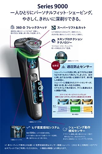 PHILIPS 9000 Series Men's Electric Shaver 72 Blades Skin IQ S9985