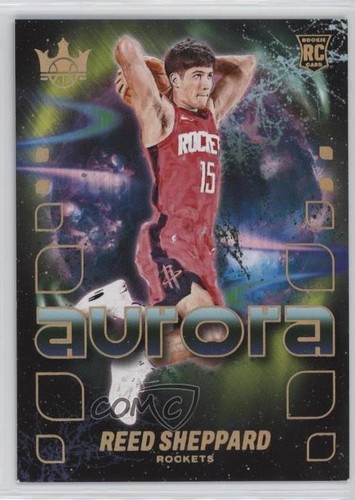 Reed Sheppard #24 2024 Panini Court Kings Aurora card