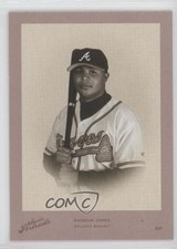 2005 Donruss Studio Portraits Zenith Red Black & White 34/55 Andruw Jones 1p5