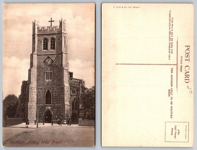 Waltham Abbey West Front UK Postcard F. Frith & Co. Ltd. Printed in Saxony