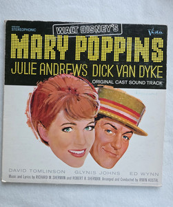 Walt Disney's Mary Poppins Original Cast Vinyl LP Andrews Van Dyke