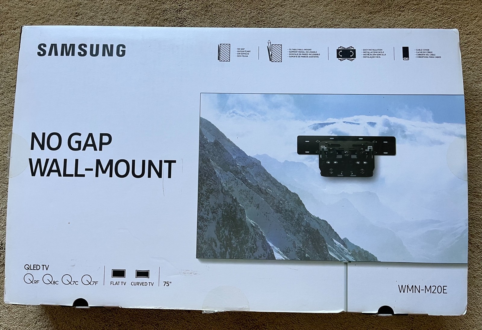 Samsung WMN-M20EA/XC No Gap Wall Mount QLED TV 75"" Black