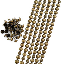 10 Meters D9.5mm Brass Upholstery Tacks Strips/Nailhead Trims,Decorative Nail St