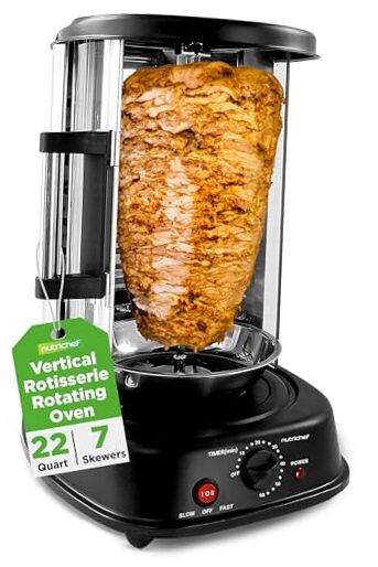 Nutrichef ロティサリーオーブン 回転オーブン ケバブ ロティサリー チキン丸焼き 鶏 Nutrichef