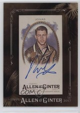 2017 Topps Allen & Ginter Minis Framed Nick Jonas #MA-NJ Auto