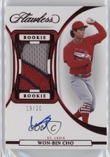 2023 Panini Flawless Rookie Ruby 19/20 Won-Bin Cho #PPA-WC Patch Auto 0rd2