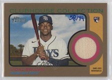 2022 Topps Heritage Clubhouse Collection Relics Gold 58/99 Vidal Brujan 0k0a