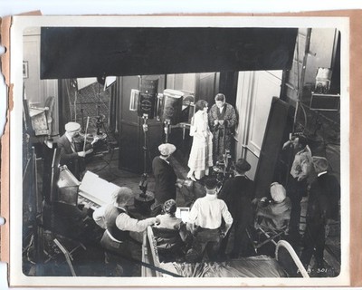 1921 Silent Production Shot Alice Lake Over the Wire Double Sided 8x10 Photo