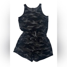 Athleta Girl On The Go Romper Camo XL 14