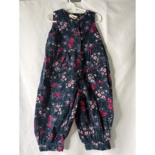 Vtg Laura Ashley Mother & Child Floral Corduroy Jumpsuit 2-2.5 year Cottagecore