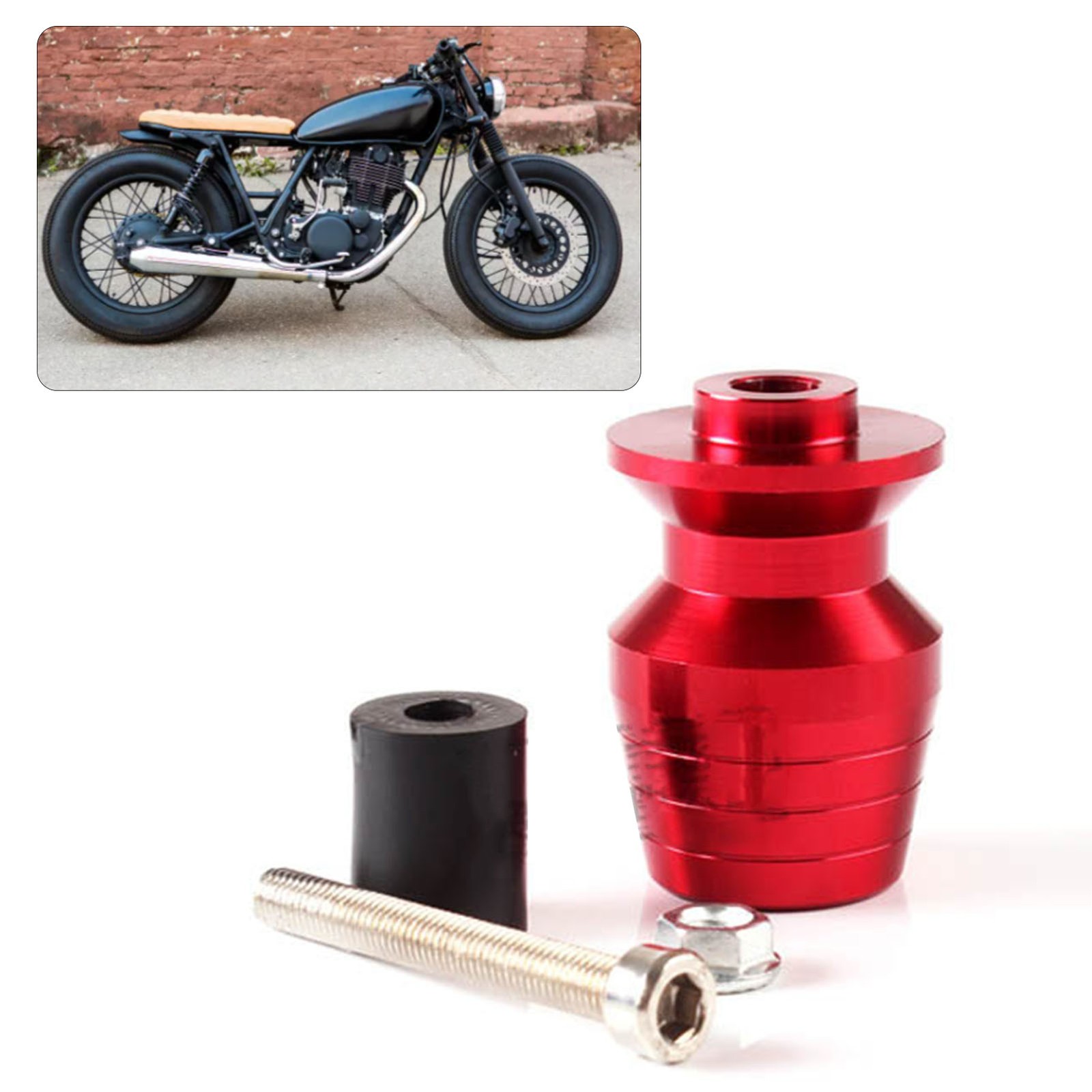 _1 Pair Motorcycle Handle Plugs Aluminum Alloy Handlebar Grip Ends Modification