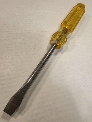 Flat Screwdriver Irwin USA Yellow Handle