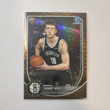 2025-26 Bowman Chrome Danny Wolf Snakeskin Rookie #277 Brooklyn Nets Basketball