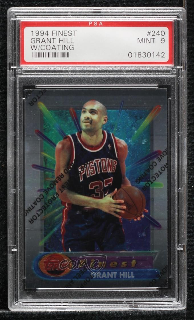 1994-95 Topps Finest Grant Hill #240 PSA 9 MINT Rookie RC HOF n1u