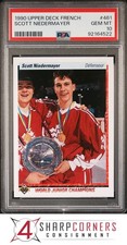 1990 UPPER DECK FRENCH #461 SCOTT NIEDERMAYER RC HOF PSA 10