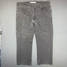 Vintage Lee Regular Fit Jeans Mens 38x32 Black Faded Denim Straight Leg Pants