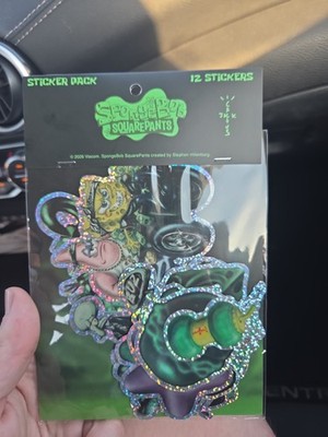 Travis Scott Cactus Jack X SpongeBob SquarePants 12 - Sticker Pack (RARE COLLAB)