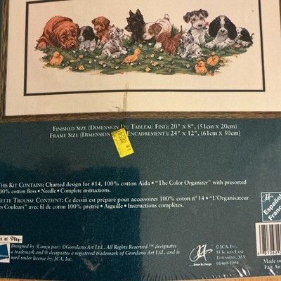 New Text 2026 1-8巻セット Needle Treasures- Pets At Play Pups- Counted Cross Stitch Kit