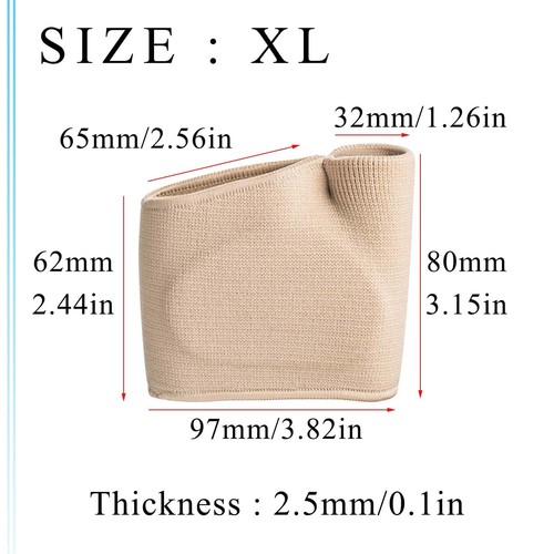 2Pairs Metatarsal Pads for Women Men Gel Sleeves Forefoot Cushion Pads Fabric - Picture 2 of 7