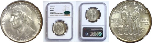 1937 50C Boone Silver Commemorative NGC MS-67 CAC