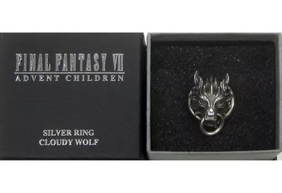 Square Enix Final Fantasy VII Advent Children Cloudy Wolf Silver Ring No 17