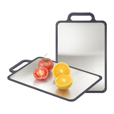 Double-Sided Solid Stainless Steel 15.3''L x 9.6''W, Color 